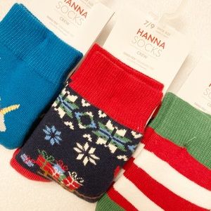 ✨HANNA ANDERSON TODDLER SOCKS 3 PACK SIZE 7/9 SHOE✨